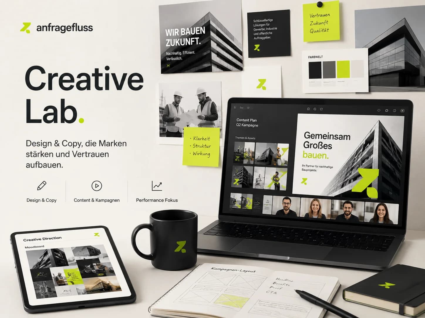 Demo einer typischen bestehenden Website-Struktur